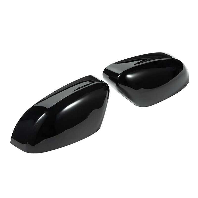 For Ford Focus MK2 MK3 Sedan Pair Rear View Mirror Cover Cap Trim Gloss Black