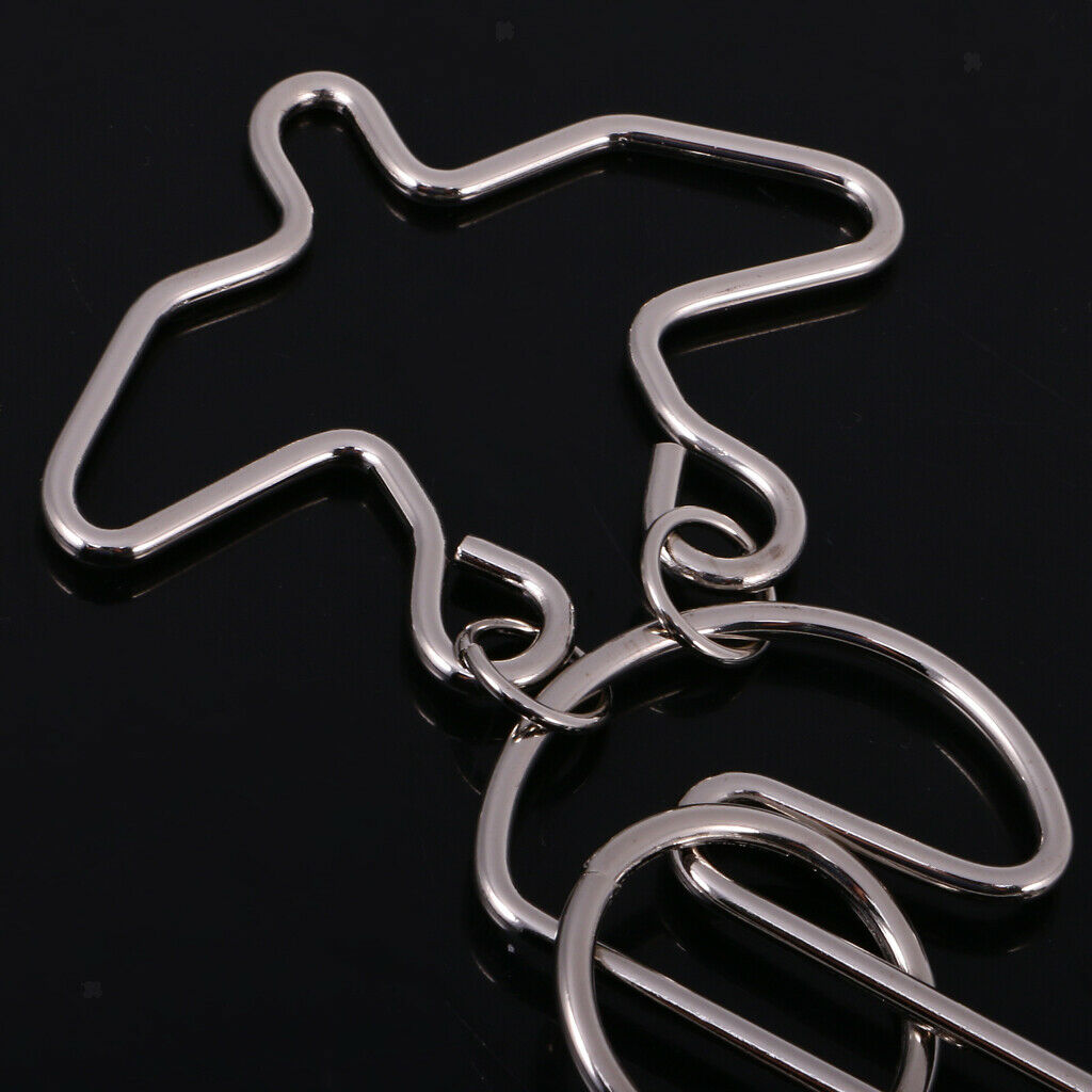 Metal Ring Solution Intellectual Deduction Unlock Puzzle Eagle Ring