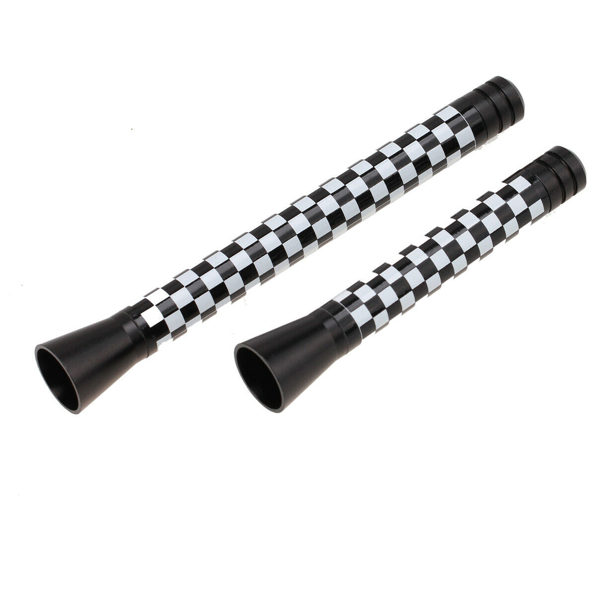 Black&White Grid Car Mounted  Radio Antenna With Spring Aerial Universial