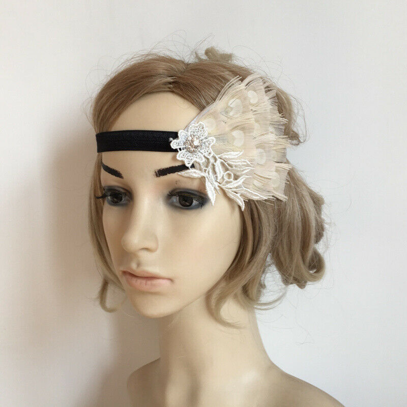 Flapper Headband Women's Fascinator Wedding Bridal Party Prom Hair Band Hair