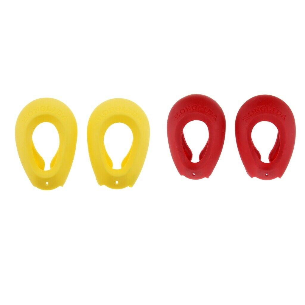 Silicone Ear Shield Salon Hairdressing Ear Cover Protector Muffs Cushion Red