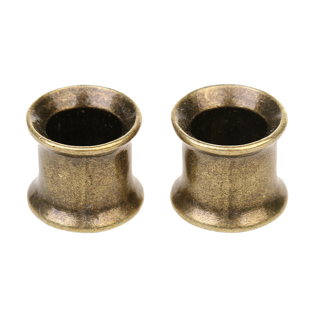 Pair Metal Turbine Ear Tunnel Plug Expander Stretcher Body Jewelry 8mm