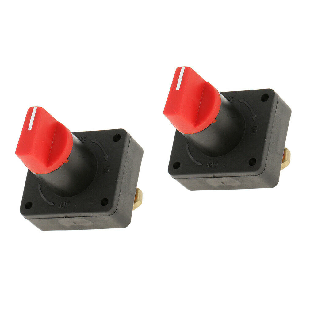 2pack Plastic 100A Battery Rotary Cut Off Switch Car Motorcycle Camper