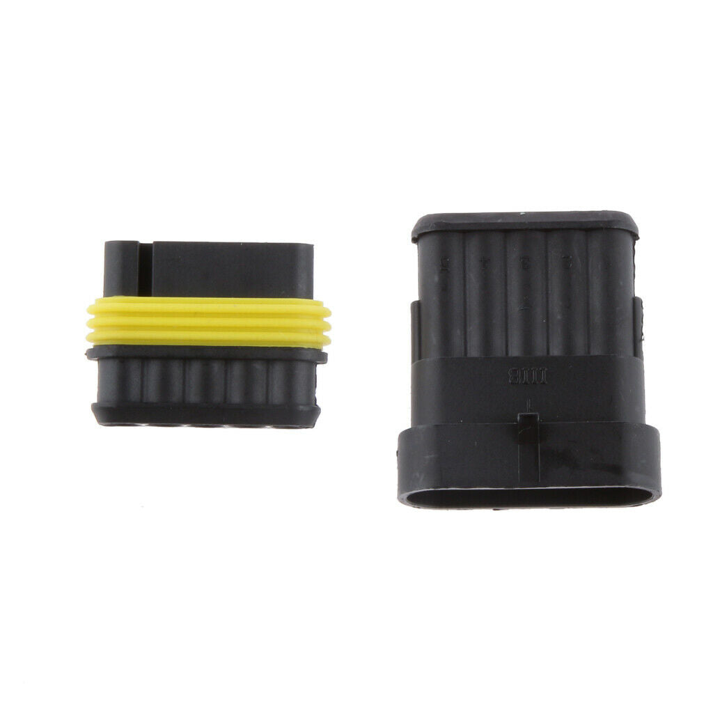 5 Pin With Terminals Way Plug Waterproof Car Connector