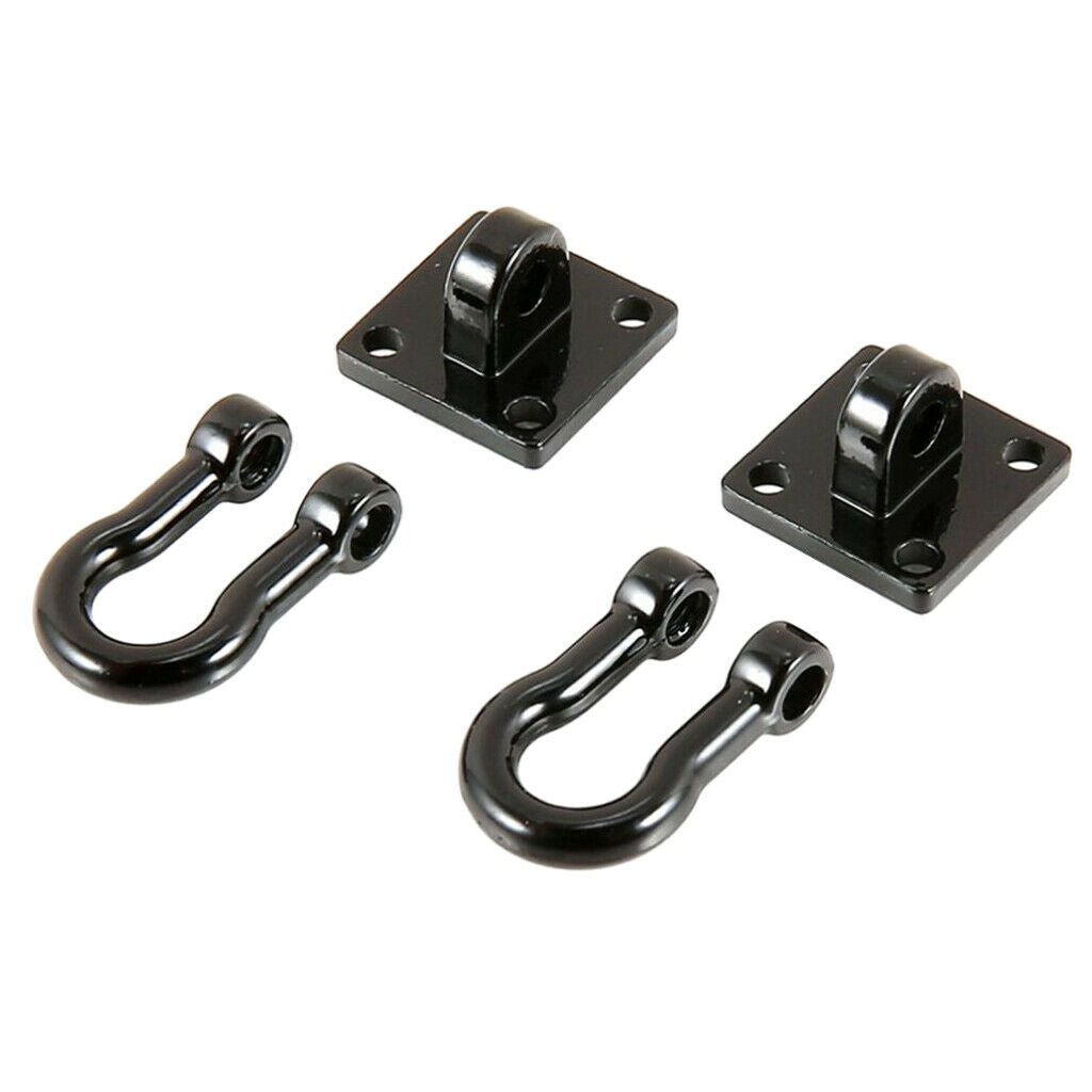 Metal Trailer Tow Hook Buckle Winch Shackles Accessories for   4 1/10 Scale RC