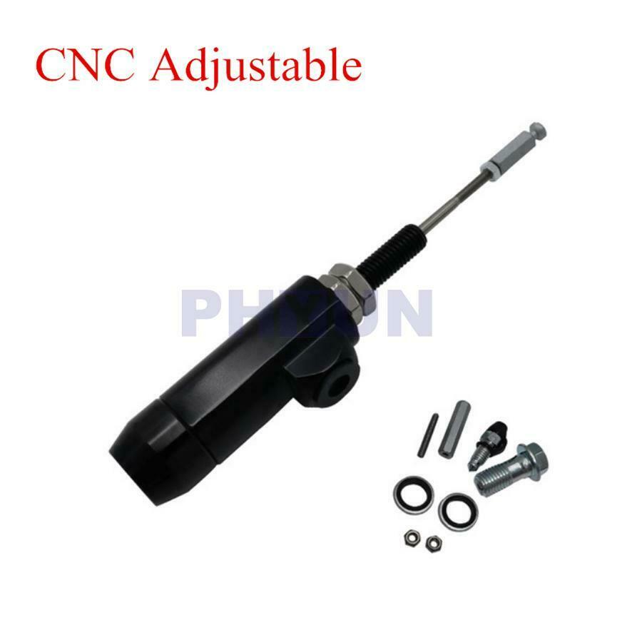 Black Motorcycle Hydraulic Brake Clutch Master Cylinder Rod Pump 12.7mm Piston