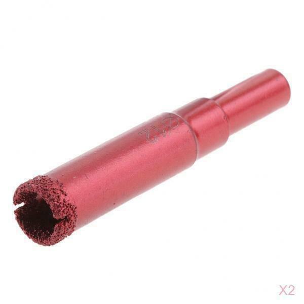 2Pcs Diamond Holesaw Tile Ceramic Glass Marble Glass Drill Bit Cutter - 12mm