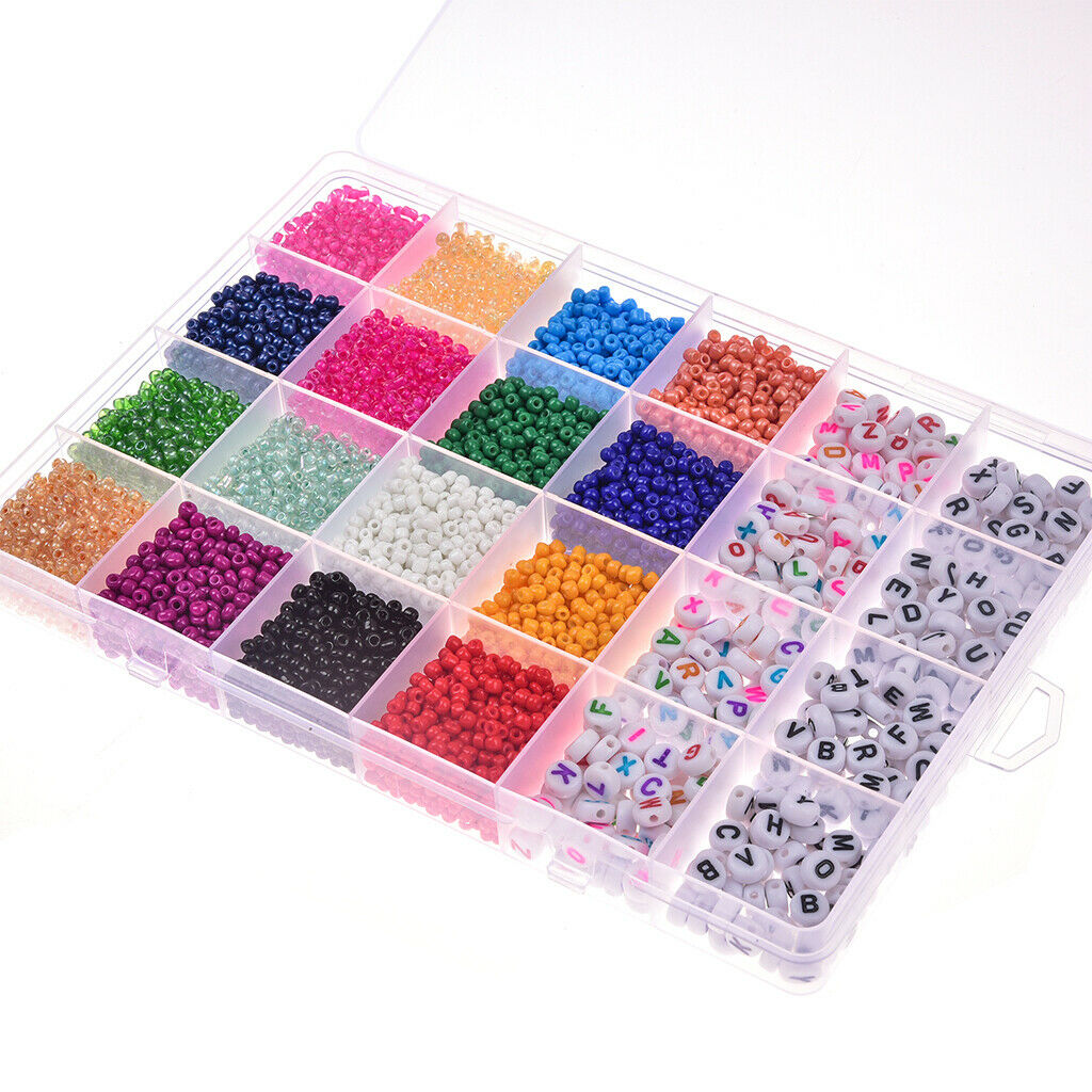 6600x Flat Round Clay Spacer Beads Kits Jewelry Making for Kids Crafts
