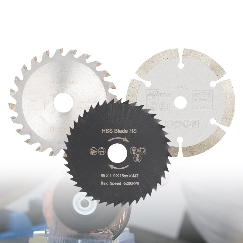 Cross-Border New 85Mm Diamond Saw Blade 4-Piece Set Mini Circular Saw Blade