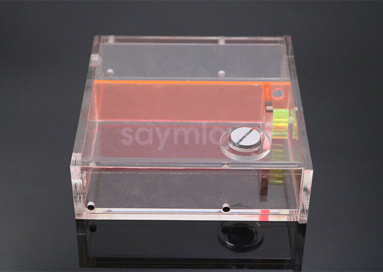 New Acrylic Reservoir Single CD Rom Bay Water Tank G1/4 Thread w/ Flow Indicator