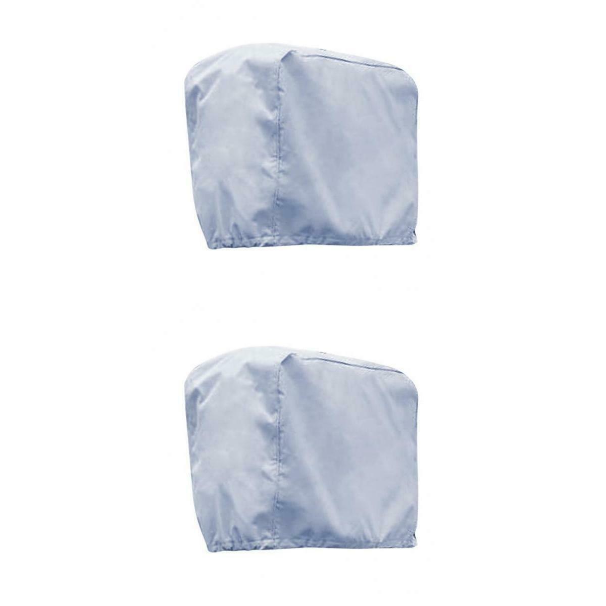 2x UV Outboard Motor Engine Cover for 115-225HP & 150-300HP Engines Grey