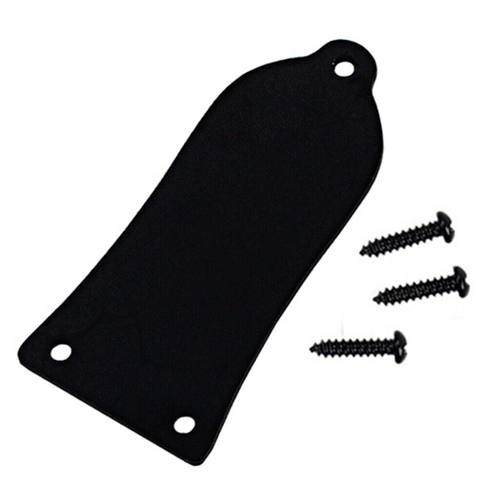 Durable DIY 3 Holes Truss Rod Cover with Screw Replacement for Guitars