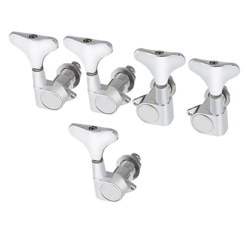 Bass Tuning Pegs Machine Heads Tuners Chrome Keys for Electric Bass 2L3R