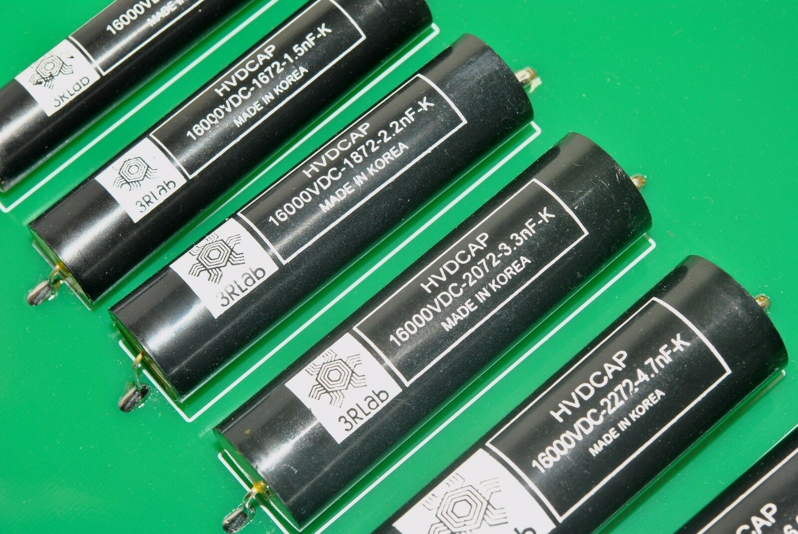 1pcs - 3RLab HCAP 6800p (6800pF 6,8nF) 16000V (16KV) 10% Axial Capacitor