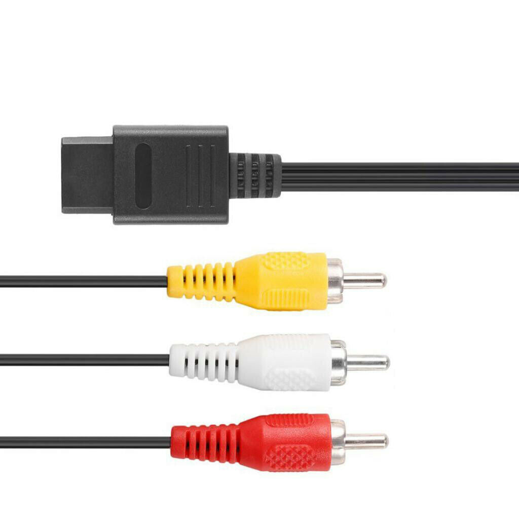 1.8m Audio Video AV Cable Composite RCA Video Cord For   N64