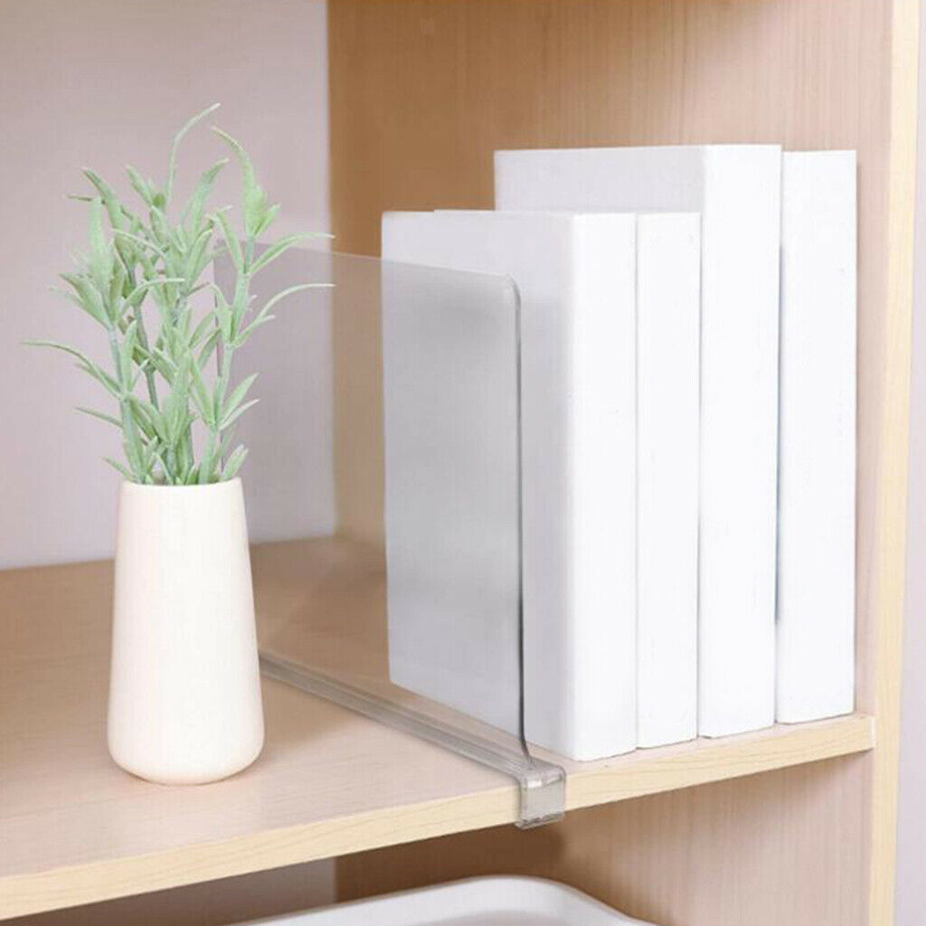 Multifunction Clear Acrylic Shelf Dividers for Organization Kitchen Office