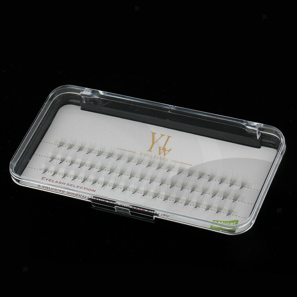 60 Stand Natural Long Individual False Eye Lashes Eyelash Extensions Makeup 12mm