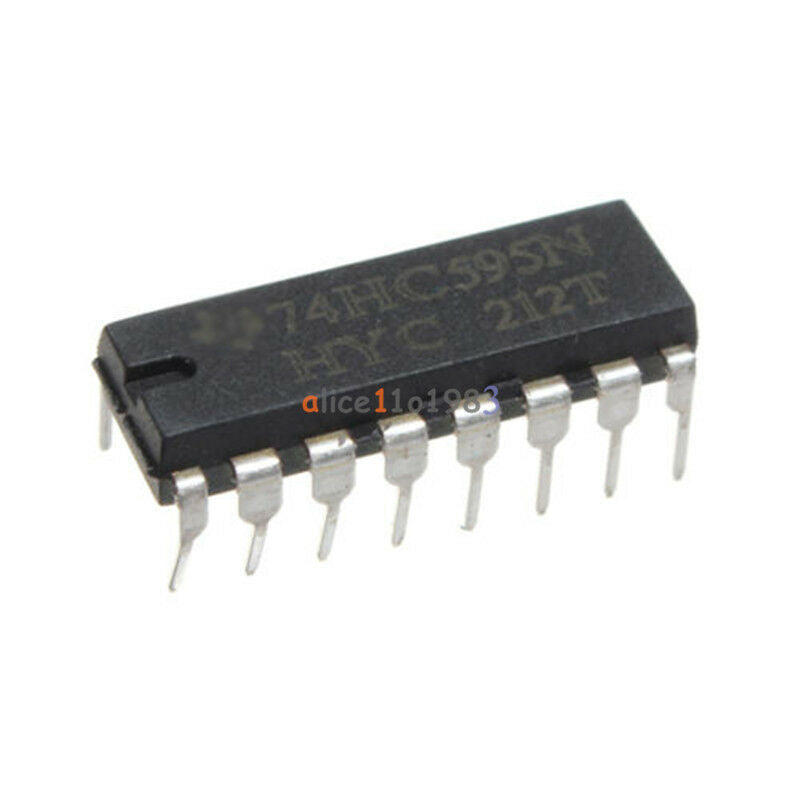 50pcs 2.0 ~ 6.0 V TOP SN74HC595N 74HC595 8-Bit Shift Register DIP-16 IC