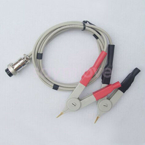 Alligator Clip Kelvin Clip for LCR Meter W/ 5 Pin Din Female Socket Test Wires