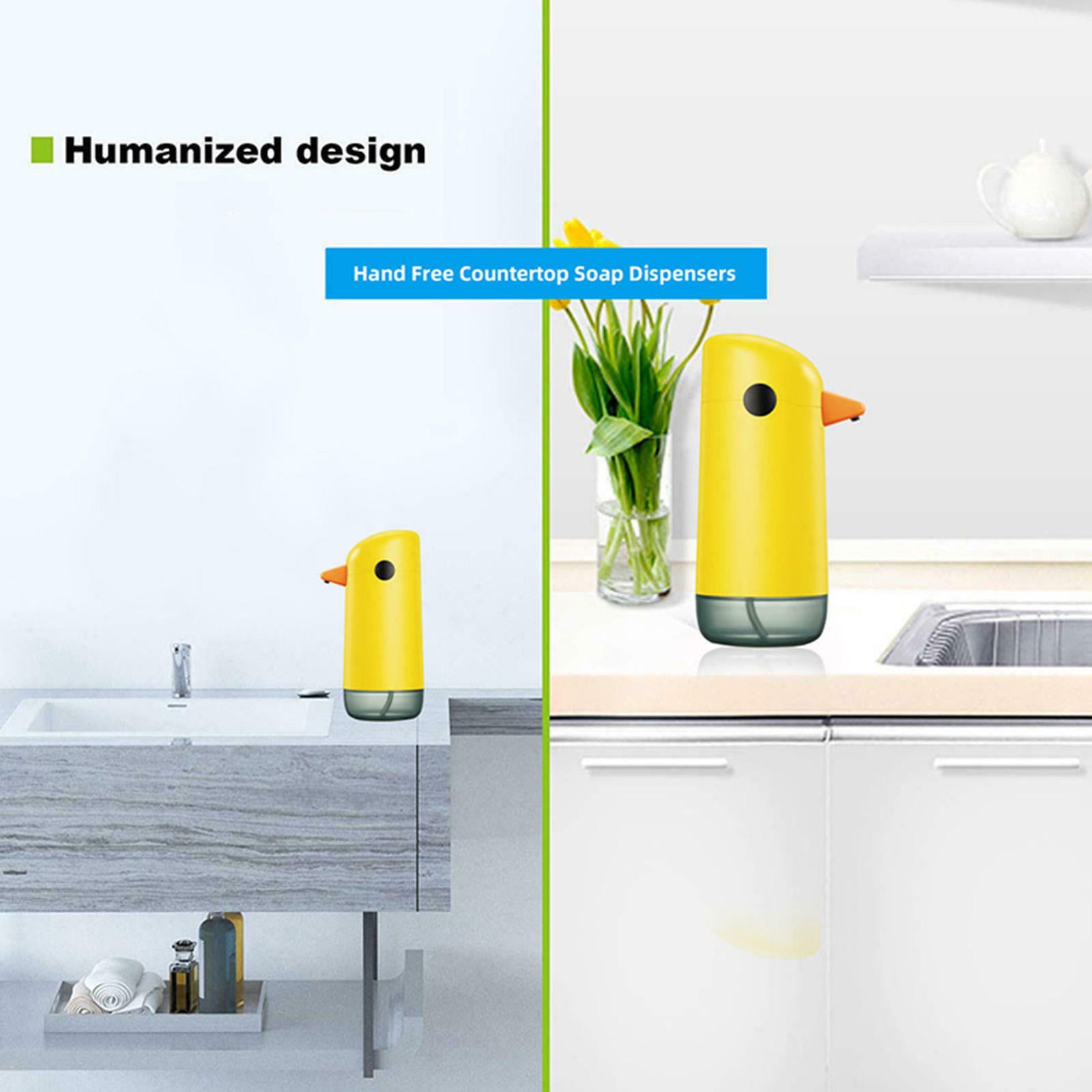 Hand Free Automatic Soap Dispenser Non-Contact Motion Sensor for Bathroom