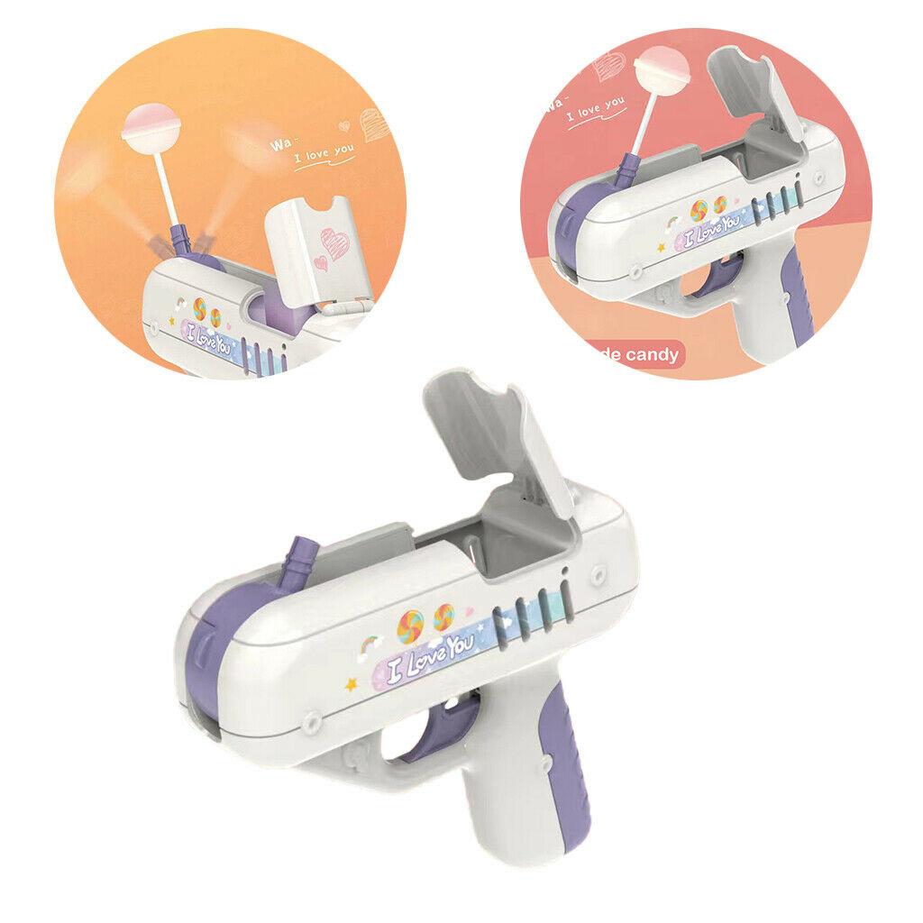 Lollipop Gun Candy Gun for Boys Girls Over 6 years Old Xmas Gifts Purple