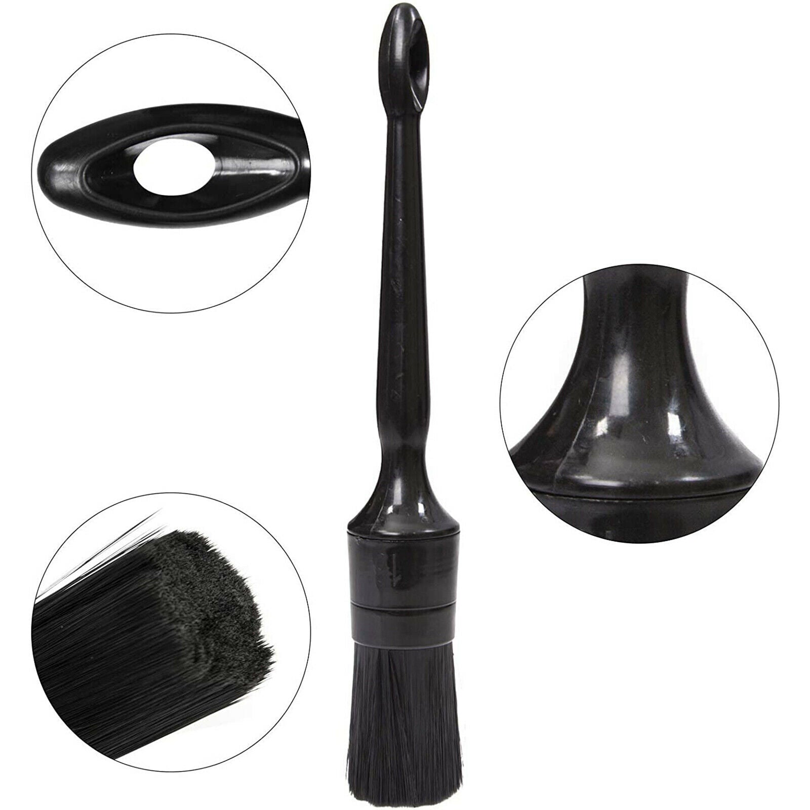 5pcs/Set Car Detailing Brush Kit Automotive Tires Wheel Detail Clean Brush