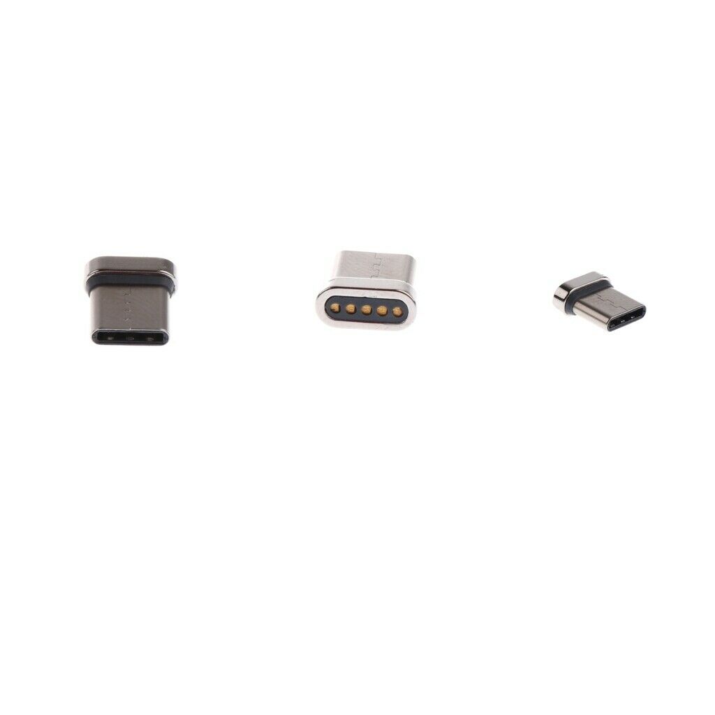 3 X Magnetic Tips USB Type C The Litter End Into Mobile for Android Phones