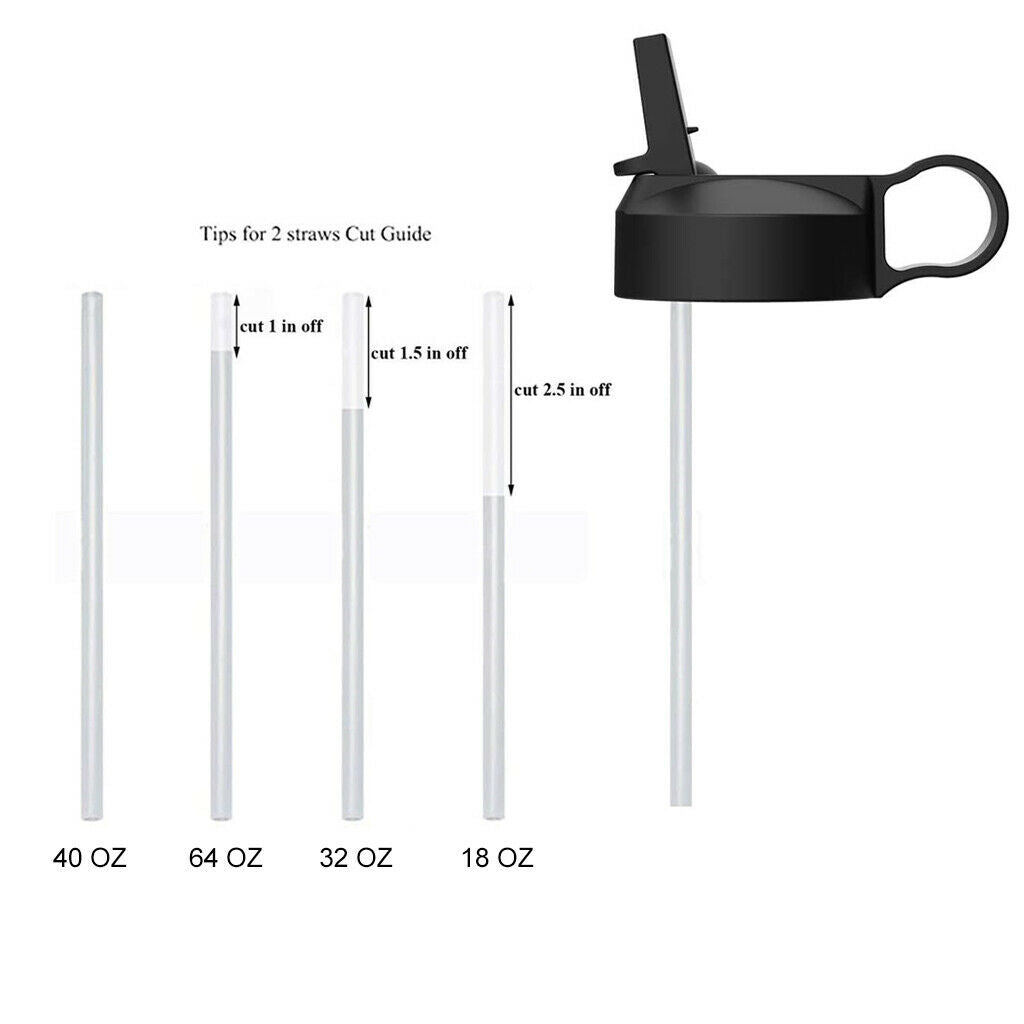 Straw Lid for Wide Mouth 12-64oz Sports Water Bottle Drinkware Accessories