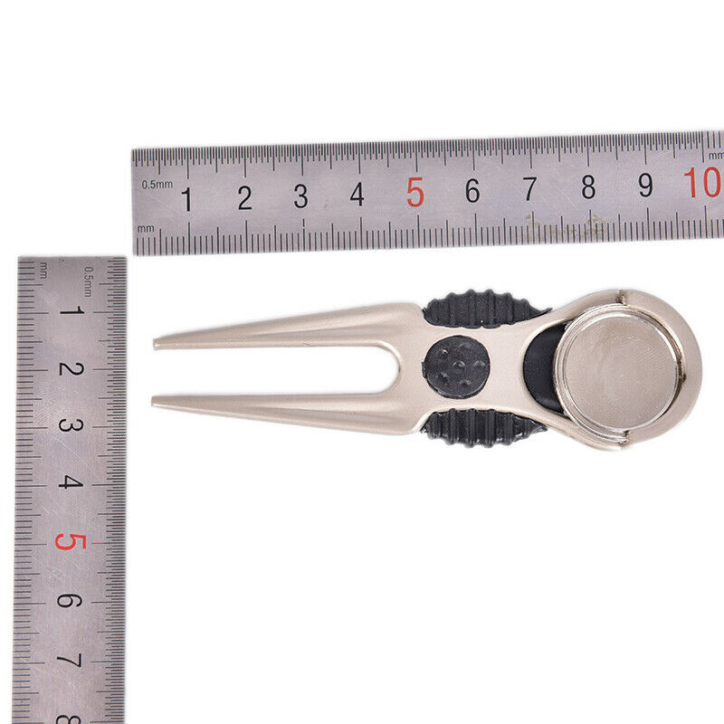 1pc Zine-alloy Golf Divot Tool Golf Club Ball Putting Fork Divot Golf Ki.l8