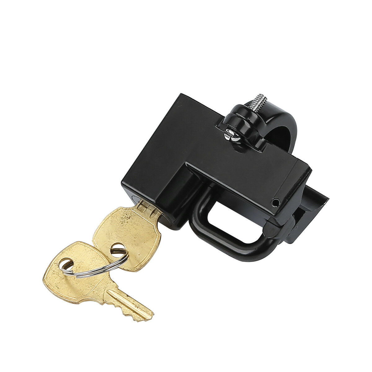 Black 7/8" 22mm Motorbike Bikers Choice Motorcycle Helmet Lock With Two Keys