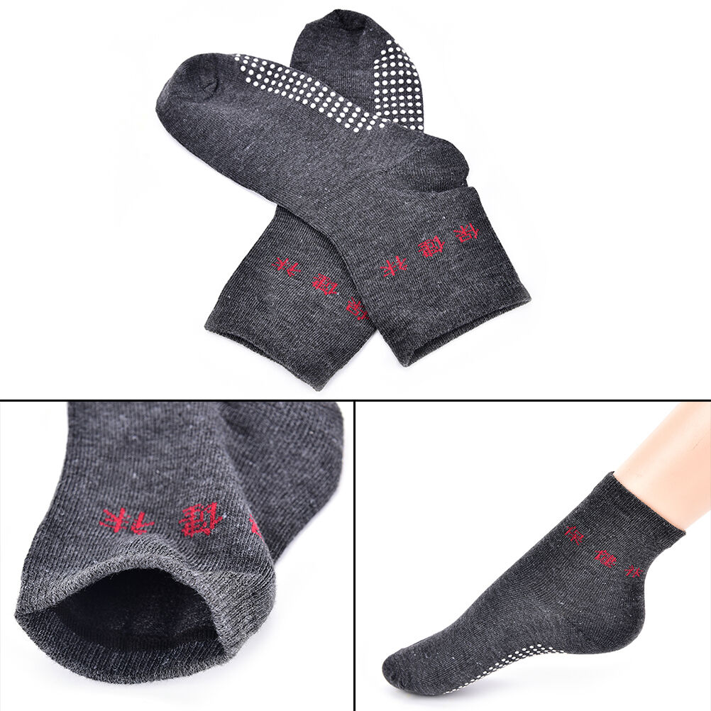 Foot Massage Socks Relieve Legs Fatigue Pain Tourmaline Dots Compression Sock Tt