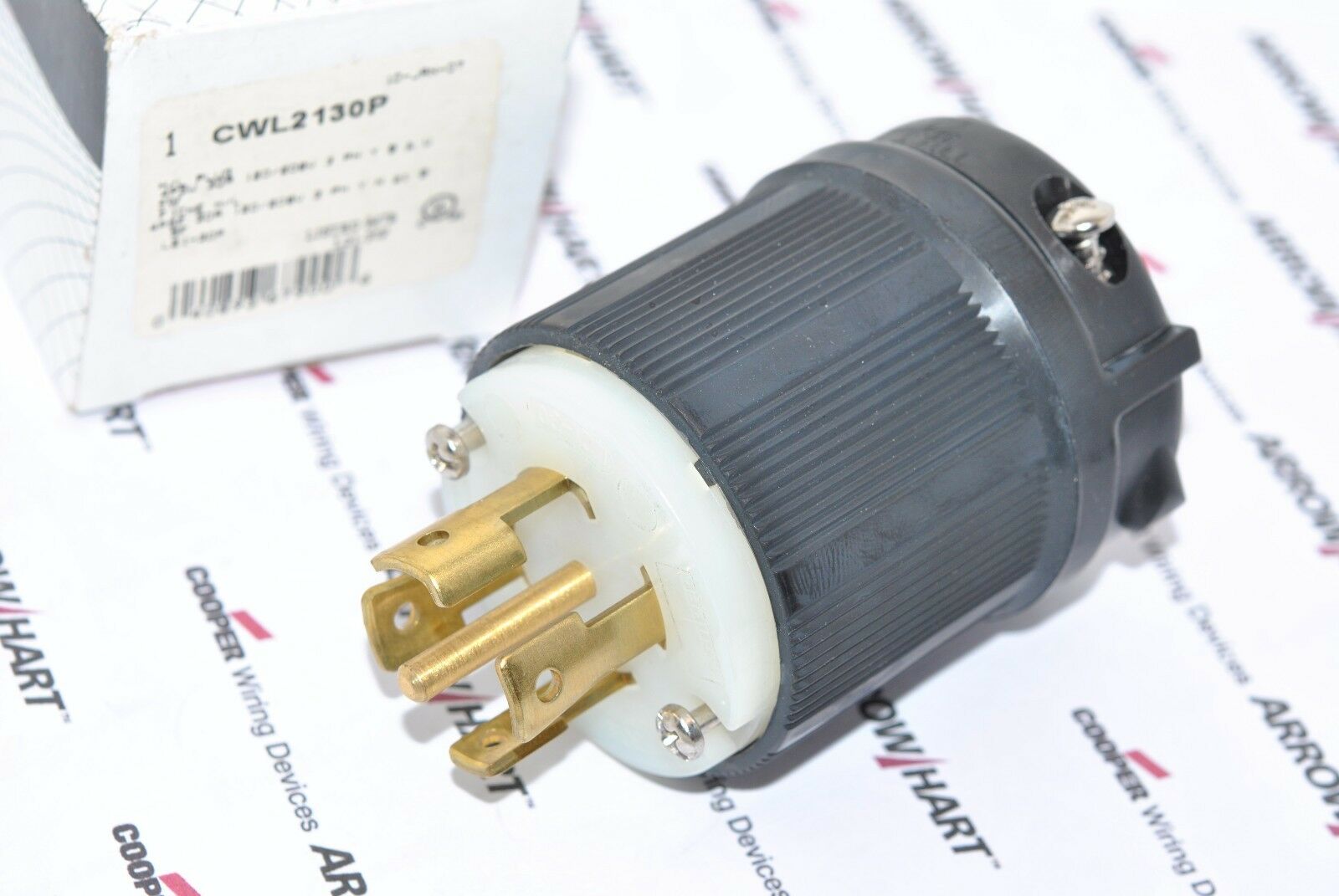1pcs - COOPER CWL2130P NEMA L21-30P 30A 120V/208V 4P5W Locking Plug