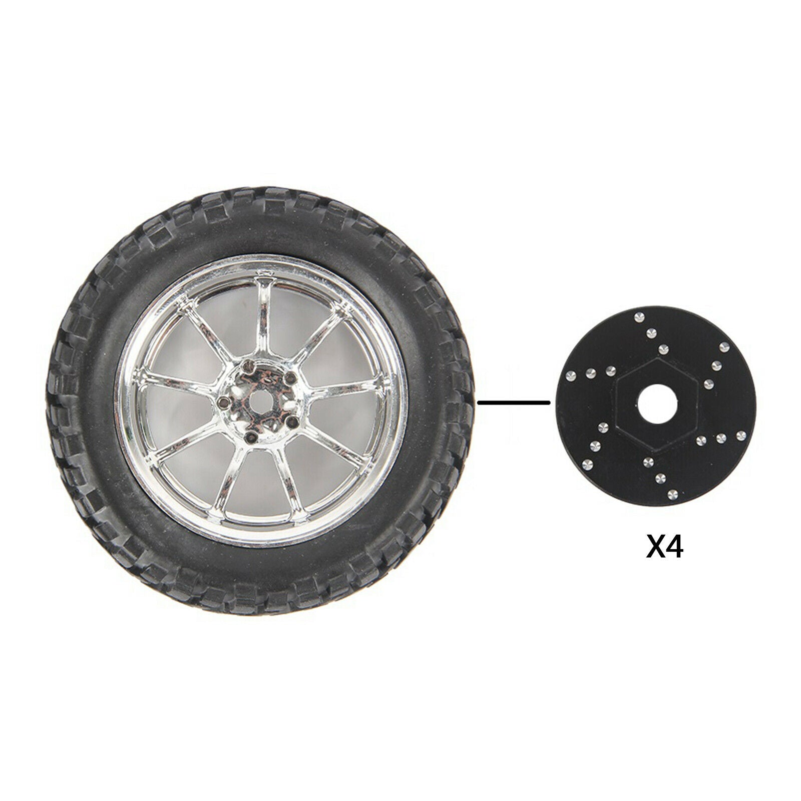 RC Metal Wheel Brake Disc Pad for WPL B14 B24 C14 C24 1/16 RC Crawlers