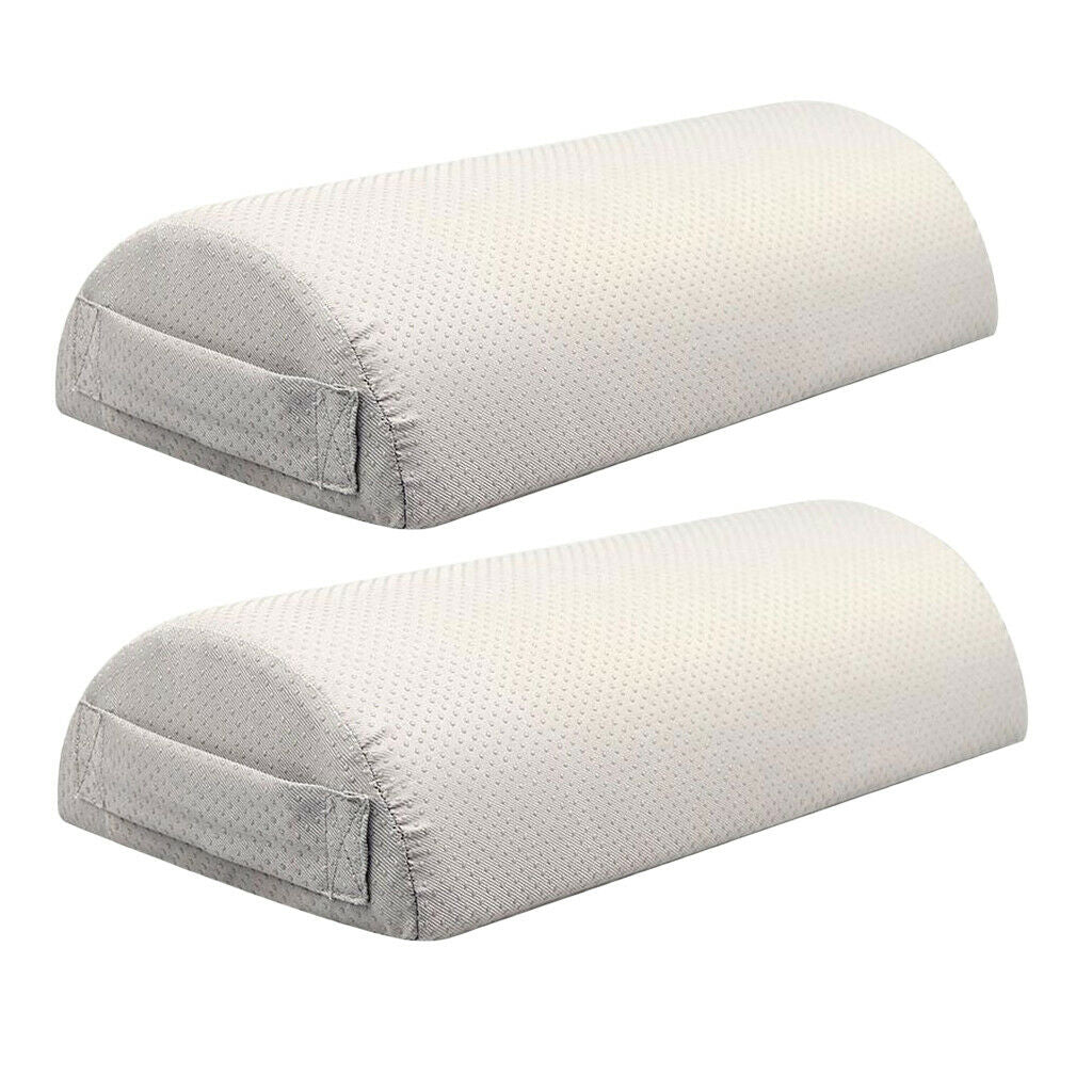 2pcs Memory Foam Pillow Supports, Chair Seat Foot Rest Under Desk Cushion,
