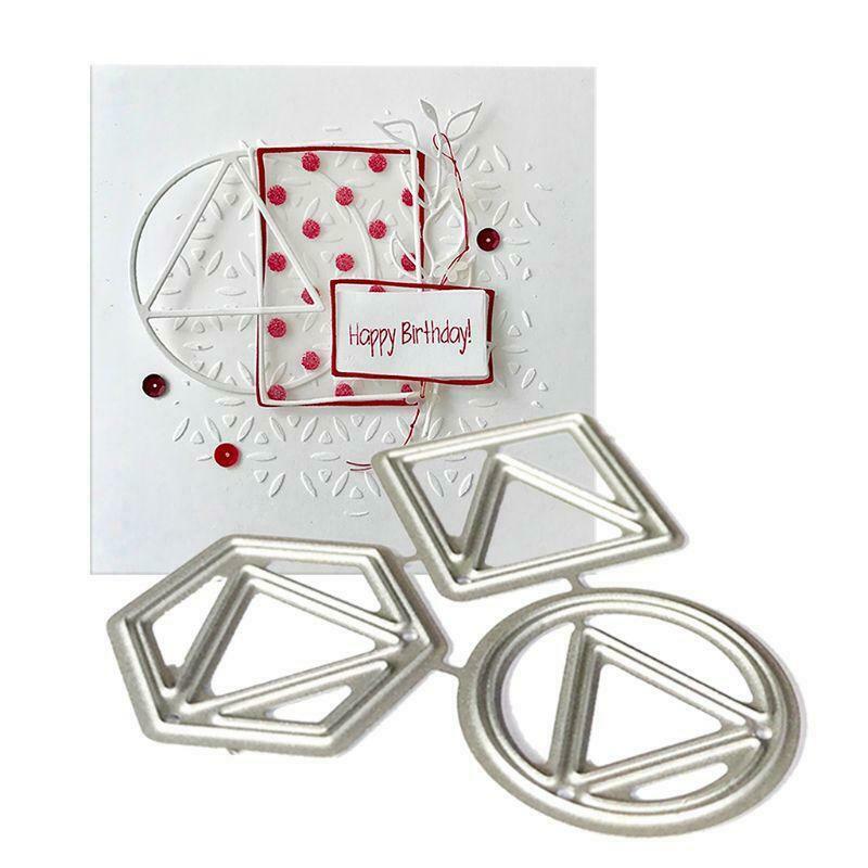 Triangle Metal Cutting Dies Stencil Scrapbooking DIY Album Stamp Paper Embossing