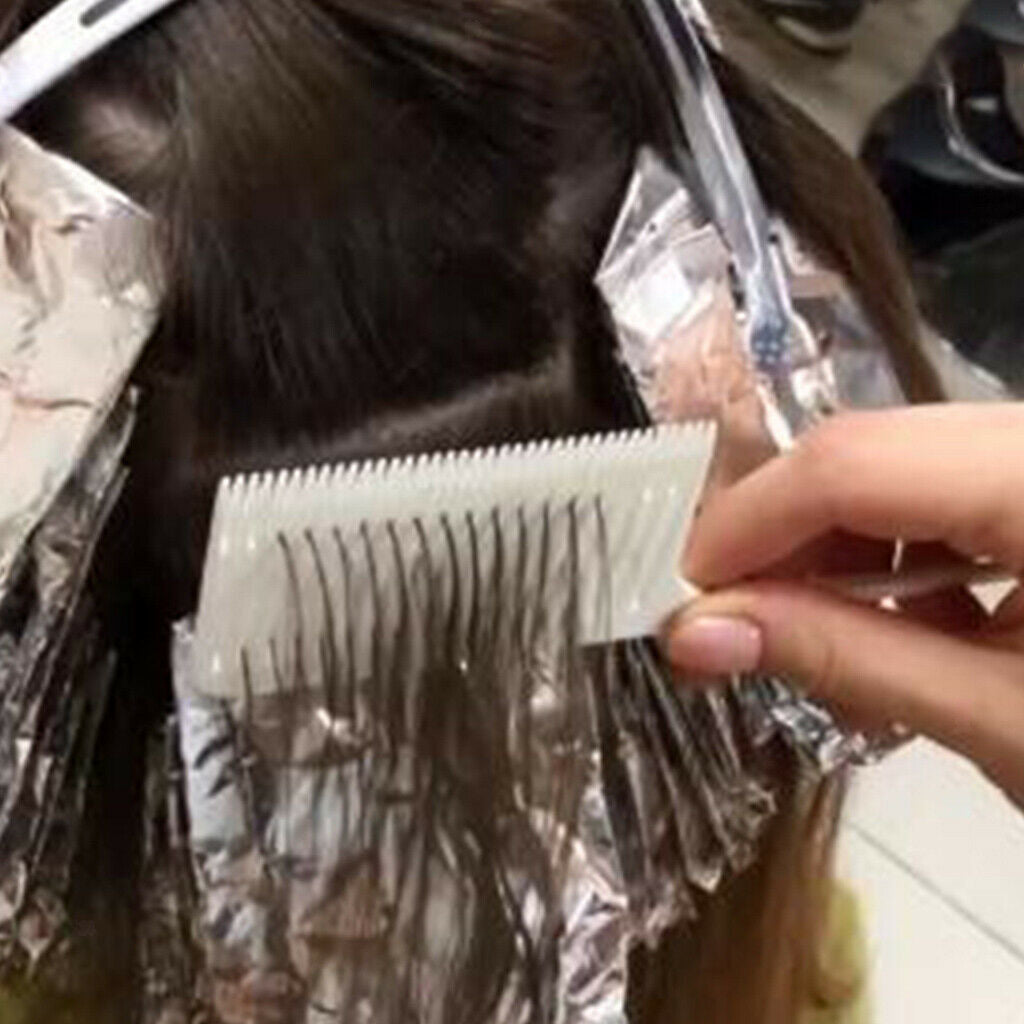10x Women Barber Professional Plastic Weaving Highlighting Foiling Hair Comb