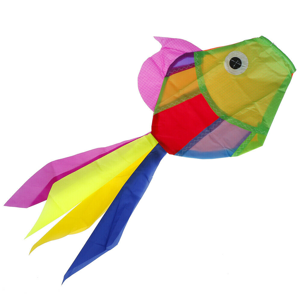 Rainbow Fish Kite Windsock Outdoor Garden Decor Kids Line Laundry Kids T .l8