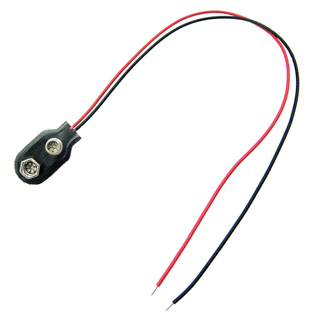 2 Pieces 9v Loop Electric Guitar Charger Battery Connectors