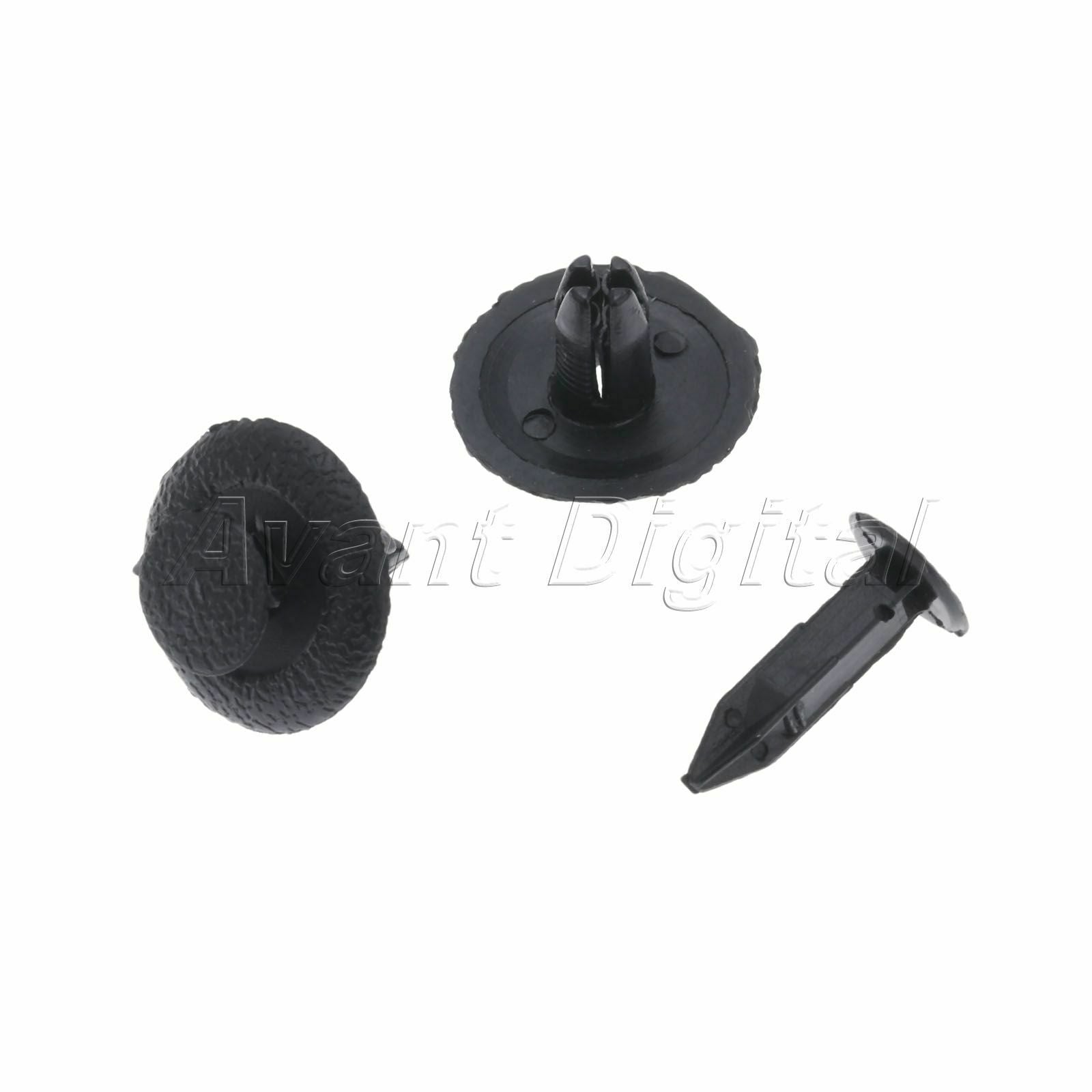 50PCS Black Plastic fasteners Interior Clip Push Type Fit for Vehicles Mazda 323