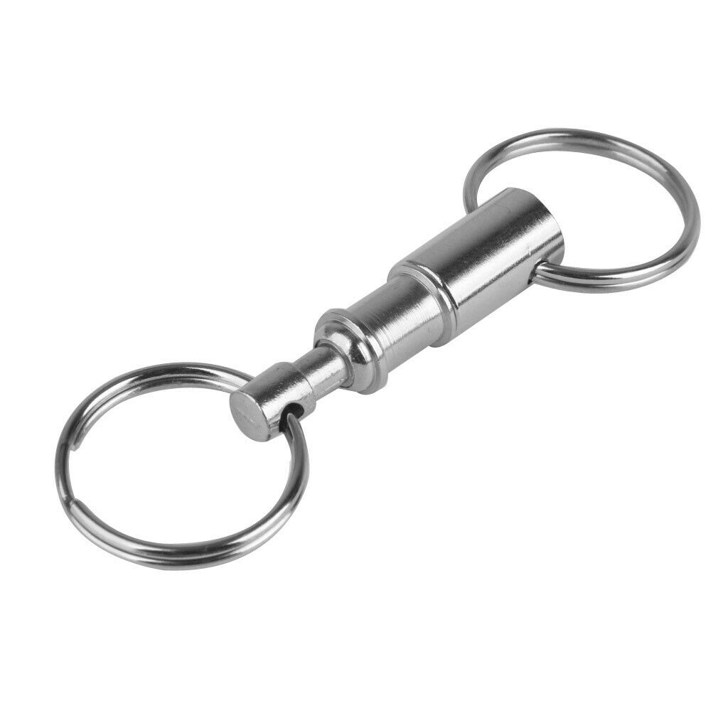 10Pcs/Pack Quick Release Keychain, Pull-Apart Removable Handy Keyring with Two
