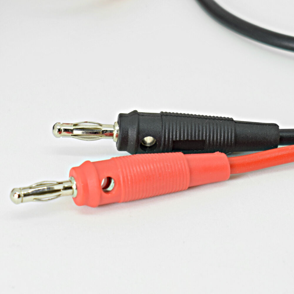 4pairs 1M/3.3ft 4mm Banana Plug To Alligator Battery Clip Clamp Silicone Cable