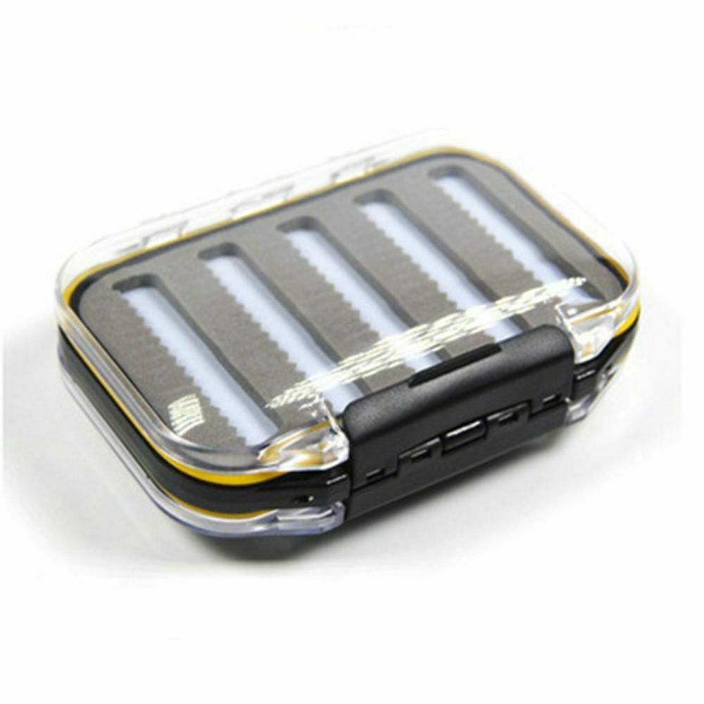 Double layers Fly Hook Fishing Hook Box With Foam Storage Box Tackle Box