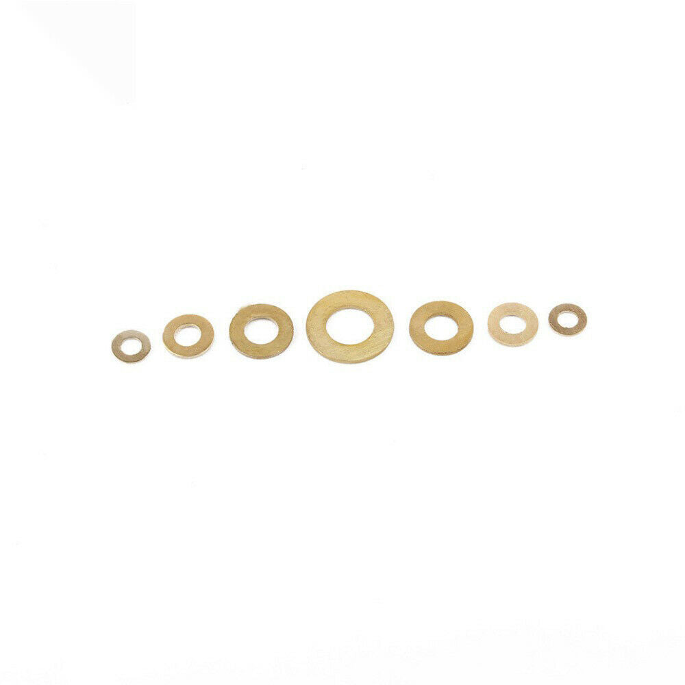 250Pcs Brass Flat Washer Brass Flat Washer Meson Pad M3 M4 M5 M6 M8 M10 Solid Br