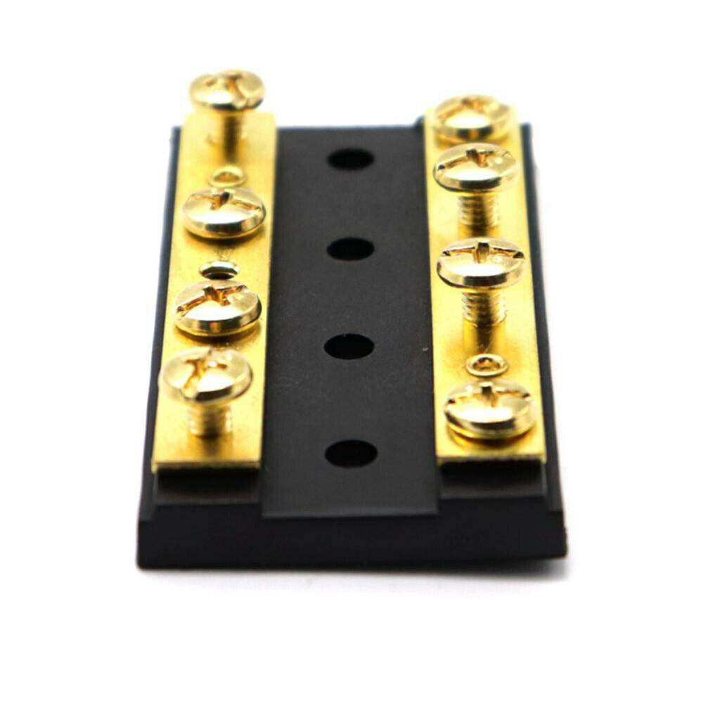 2x Marine Car 4 Gang Duel Buss Bar Block 8 Terminal 32V 60A Dual Bus Bar