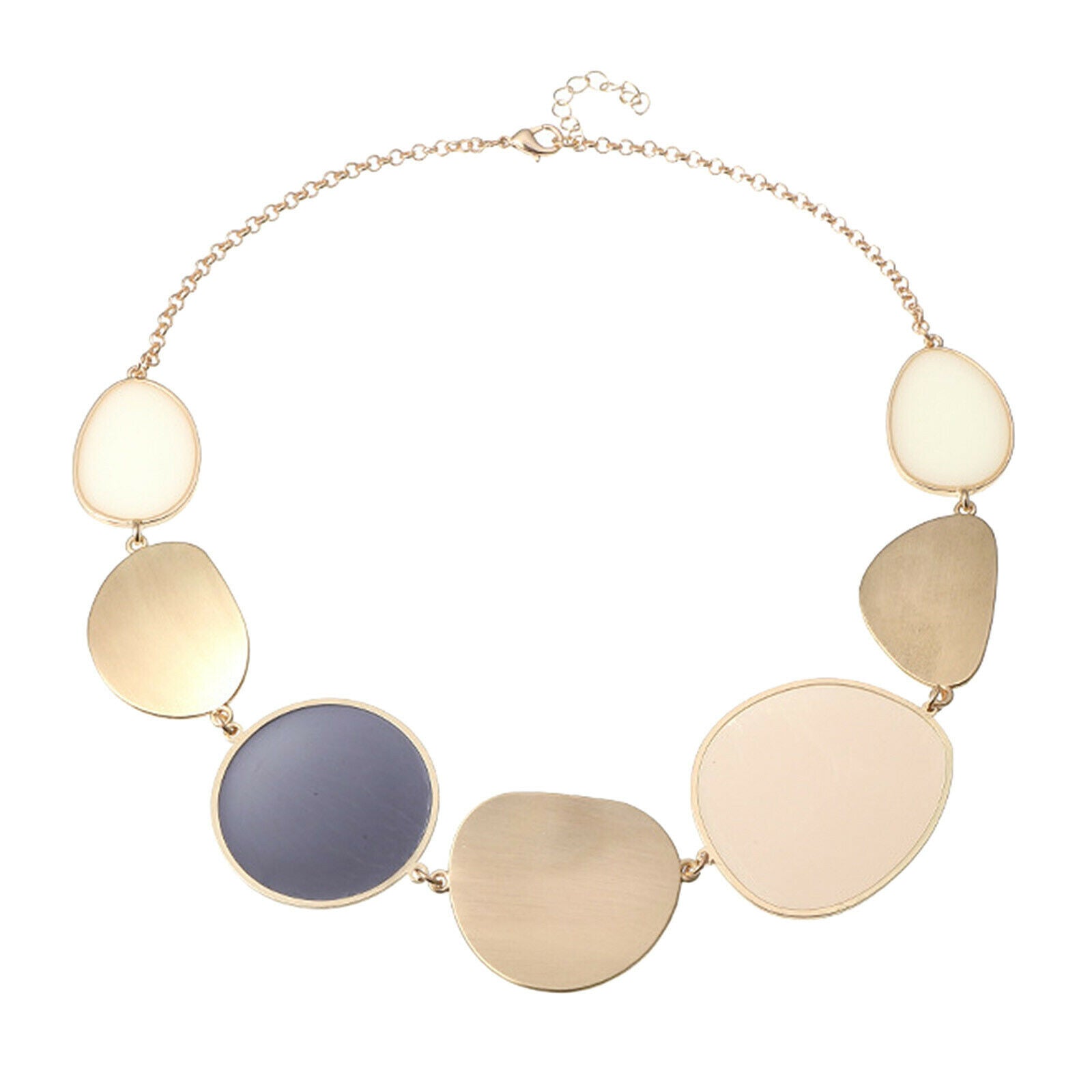 Exaggerated Women Alloy Necklace Summer Choker Chain Jewelry Accessories