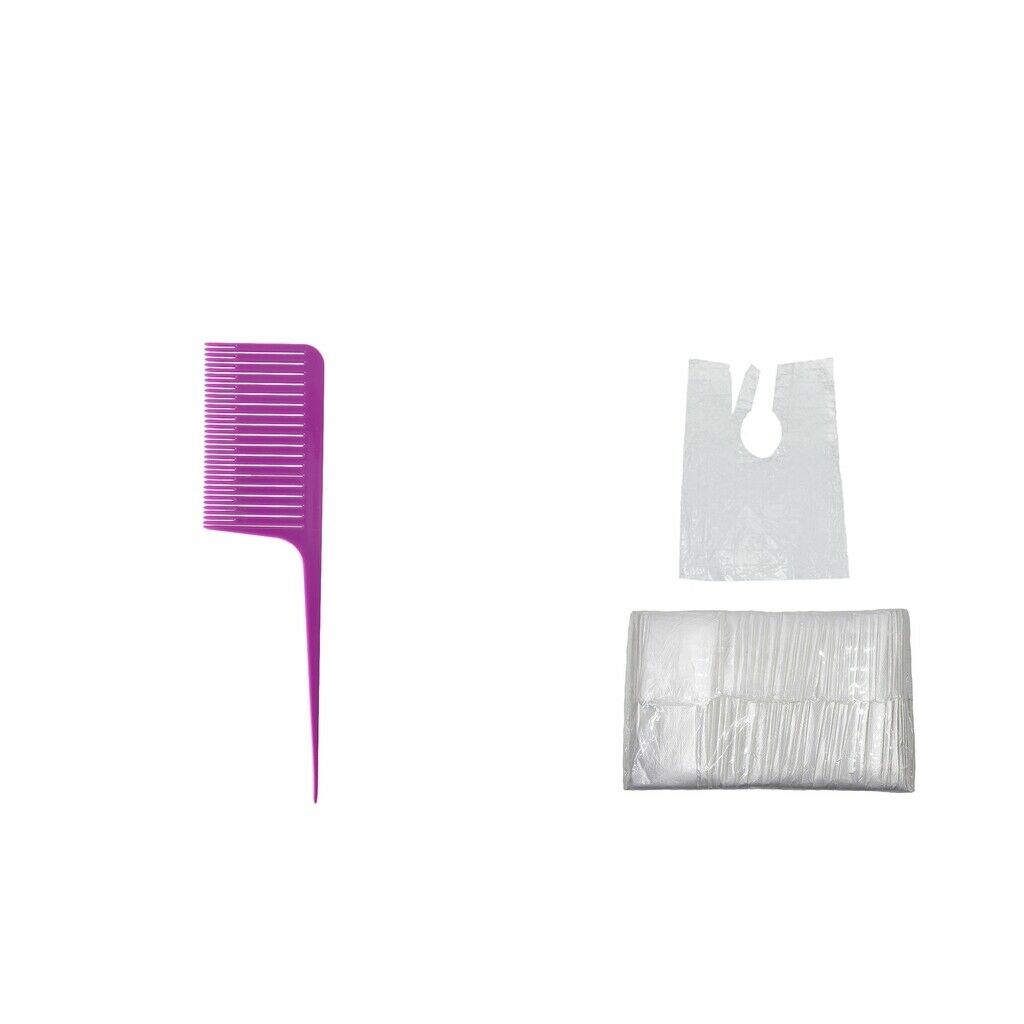 100x Disposable Hair Cutting Capes Gowns Unisex + Highlighting Hair Comb