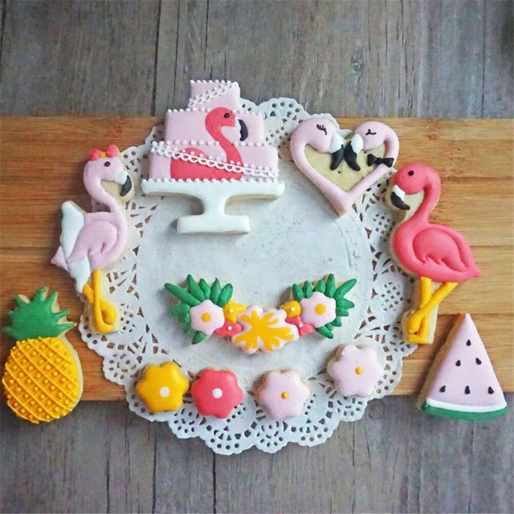 8pcs Flamingo Pineapple Cutter Sugarcraft Cake Decorating Cookies Pastry M.l8