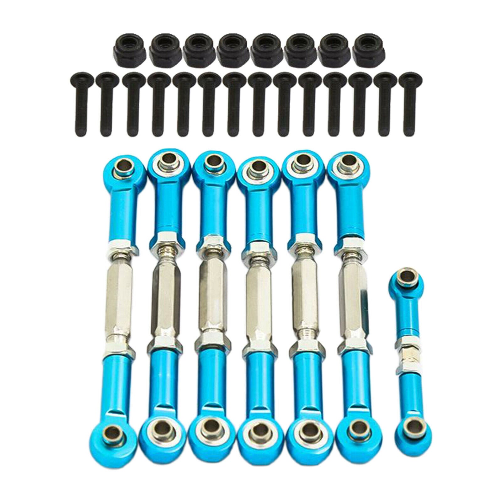 Tie Rods Turnbuckles Linkage 3644 Fits Traxas Slash 2WD Parts Blue