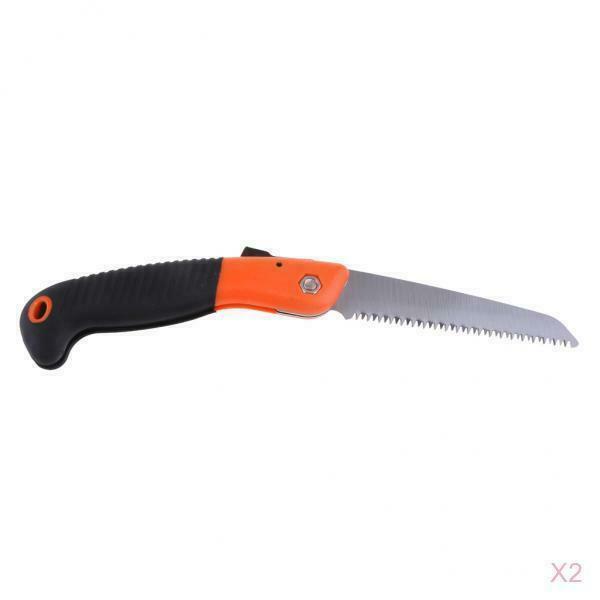 2pc Portable Trimming Hand Saw Fruit Tree Pruning Saw Yard Garden Tool 150mm