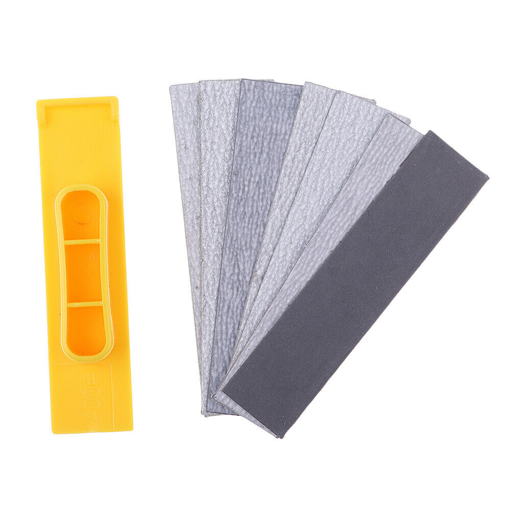 Hobby Polishing Sander w/ 400-2500 Grit Sandpapers for Plane Gundam DIY New